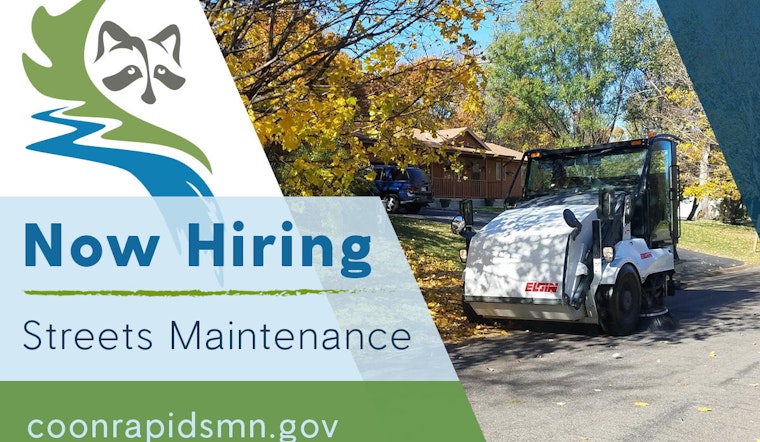 Coon Rapids Seeks Passionate Streets Maintenance Worker for Public Works Department