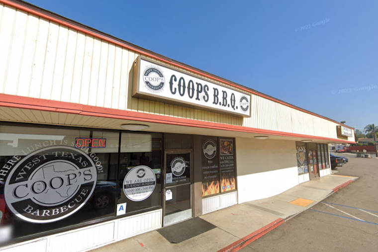 Coop's BBQ in Lemon Grove Announces Bittersweet Final Weekend Before Shifting to Catering & Pop-Up Events