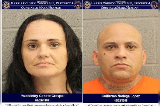 Couple Accused of Concealing Stolen Goods in Baby Stroller at Harris County Sunglass Hut