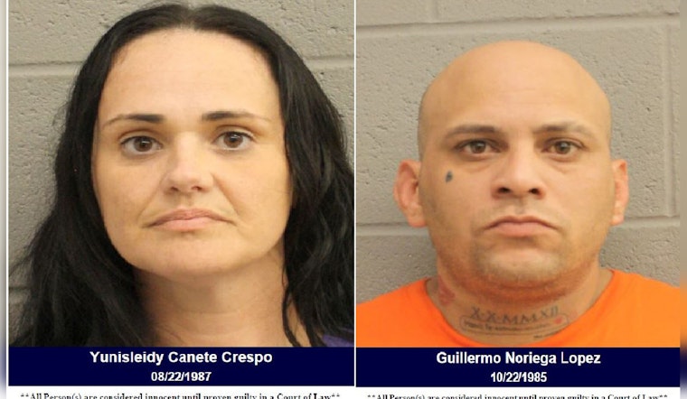 Couple Accused of Concealing Stolen Goods in Baby Stroller at Harris County Sunglass Hut