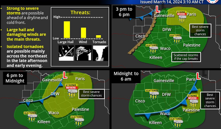 Dallas Braces for Stormy Weather: Severe Thunderstorms, Hail Threat Loom