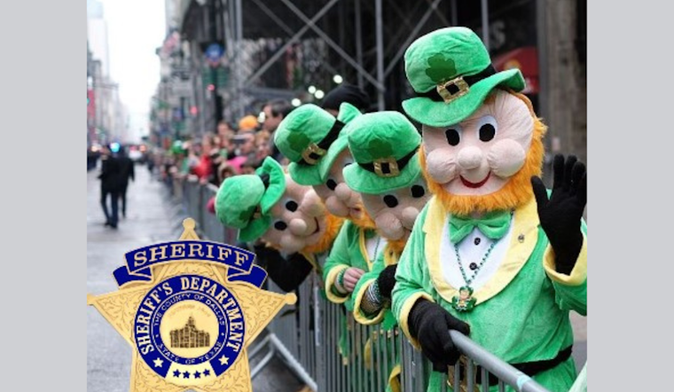 Dallas Sheriff's Office Joins in the Festivities at the Annual St. Patrick's Day Parade on Greenville Avenue
