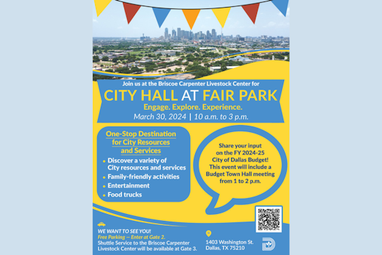Dallas to Host "City Hall at Fair Park" Fiesta with Jazz, Food Trucks, and Civic Engagement on March 30