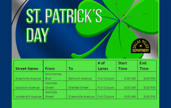Dallas Turns a Shade of Emerald: St. Patrick's Day Parade and Festivities Paint the Town Green