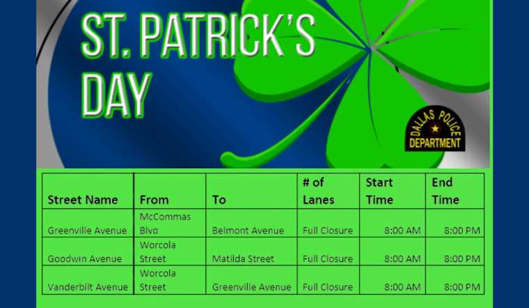 Dallas Turns a Shade of Emerald: St. Patrick's Day Parade and Festivities Paint the Town Green