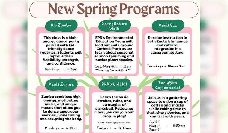 Dance, Nature Walks, and Pickleball, Bitter Lake Community Center Unveils New Spring Programs in Seattle