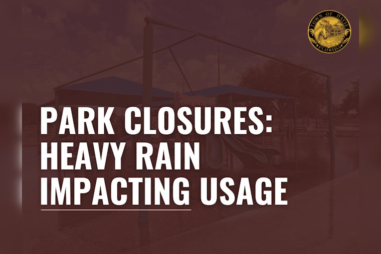 Davie Closes Parts of Sports Complex and Trail Following Severe Weather, Urges Caution Around Floodwaters