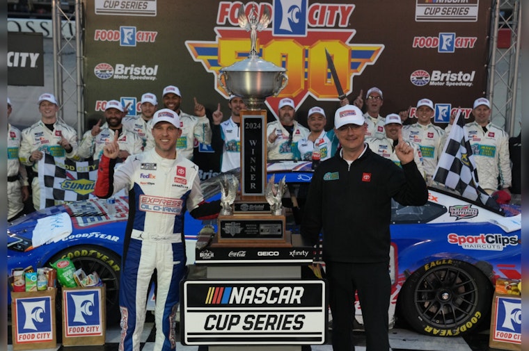 Denny Hamlin Secures Crucial Victory at Bristol Motor Speedway Amid Tire Strategy Battle