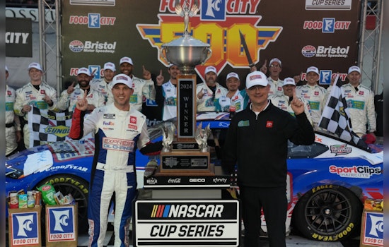Denny Hamlin Secures Crucial Victory at Bristol Motor Speedway Amid Tire Strategy Battle