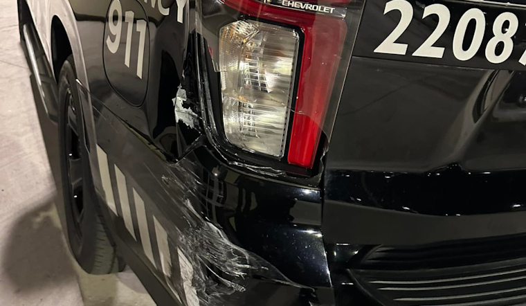 Denton Officer Unscathed After Drunk Driver Strikes Patrol Car on I-35W