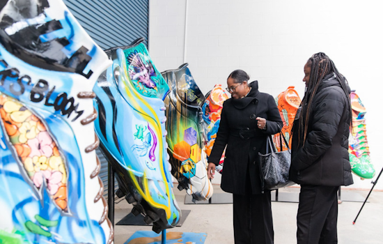 Detroit Kicks Off NFL Draft Excitement with Giant Cleat Art Installation, Aiming to Score Big for Charity