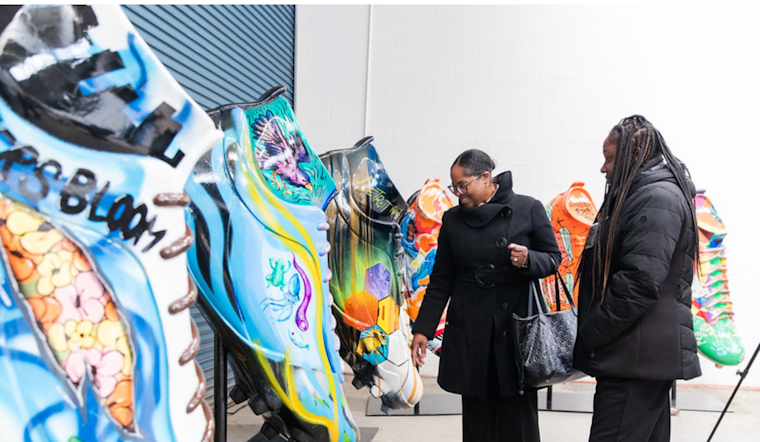 Detroit Kicks Off NFL Draft Excitement with Giant Cleat Art Installation, Aiming to Score Big for Charity