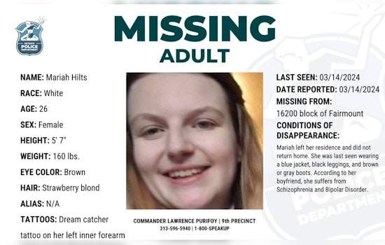 Detroit Police Seek Help to Find Missing Woman with Medical Conditions