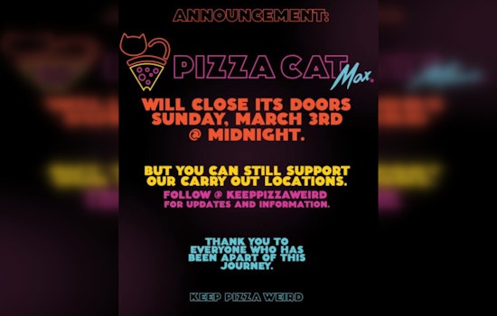 Detroit's Pizza Cat Max to Close Doors, Ending Dine-in Service in Michigan