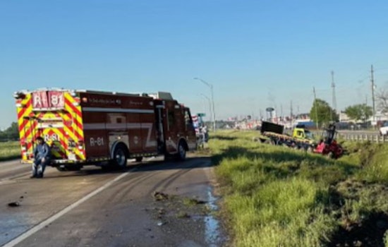 Diesel Spill from 18-Wheeler Crash Leads to Major Clean-Up on US-90 in Crosby, Texas