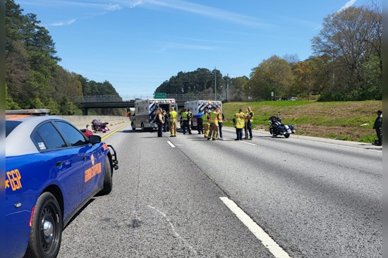 Dozens of Motorcyclists and SUV in Chaotic Collision on I-20 Near Covington, Two Airlifted