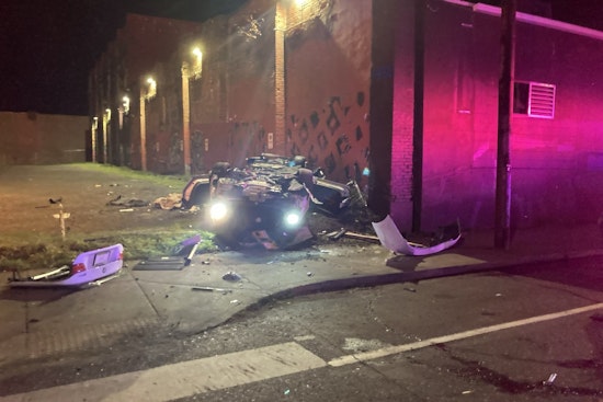 Driver Survives 80-Foot Plunge Off I-5 in Portland after Vehicle Strikes Light Pole and Catches Fire