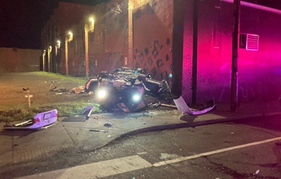 Driver Survives 80-Foot Plunge Off I-5 in Portland after Vehicle Strikes Light Pole and Catches Fire