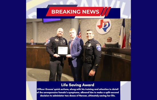 Duncanville Hero Cop Awarded for Quick Action in Opioid Overdose Save