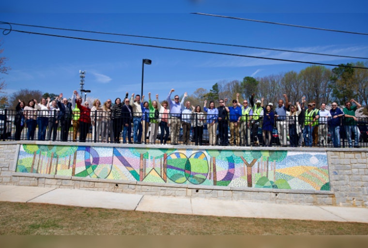 Dunwoody Unveils Colorful Mosaic "The Landscape of Dunwoody" on Womack Road