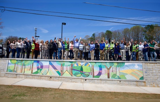 Dunwoody Unveils Colorful Mosaic "The Landscape of Dunwoody" on Womack Road
