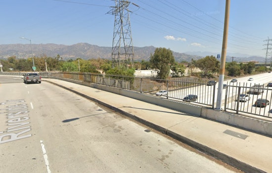 Duo Miraculously Survives as Tesla Plummets from Overpass, Ignites on L.A.'s 134 Freeway