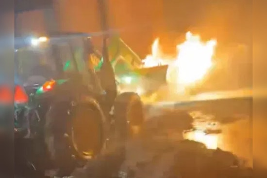 Eagle Pass Firefighters Quench Oil Plant Blaze Amidst Torrential Rain
