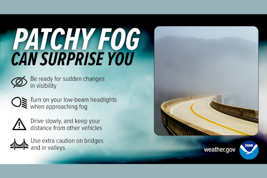 East Tennessee and Southwest Virginia Drivers Warned of Dense Fog by National Weather Service