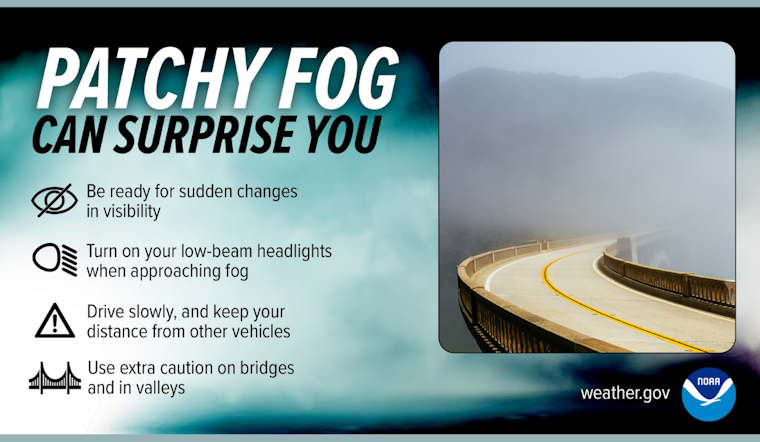 East Tennessee and Southwest Virginia Drivers Warned of Dense Fog by National Weather Service