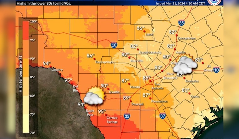 Easter Overcast Gives Way to Warmth and Potential Severe Storms in Austin