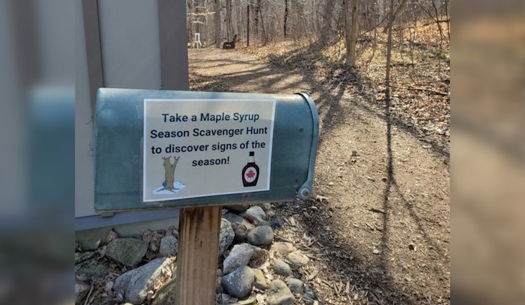 Eastman Nature Center Sweetens Nature Trails with Interactive Story Hike and Maple Syrup Scavenger Hunt