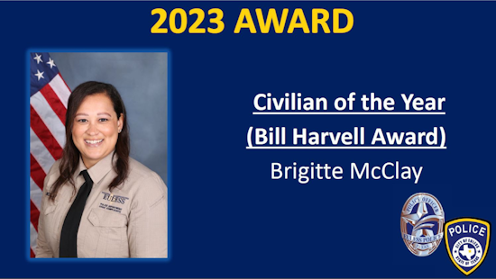 Euless Honors Brigitte McClay as 2023 Civilian of the Year with Bill Harvell Award