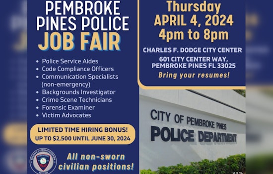 Explore Career Opportunities at Pembroke Pines Police Department Job Fair on April 4