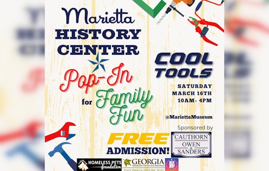 Family Fun Day at Marietta History Center Offers "Cool Tools" Experience and Free Admission