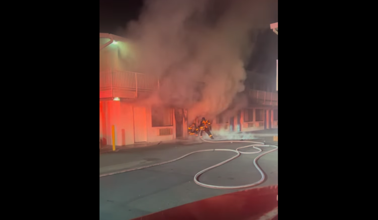 VIDEO: Firefighters Quell Blaze at Santa Rosa Motel 6, One Injured and Evacuated