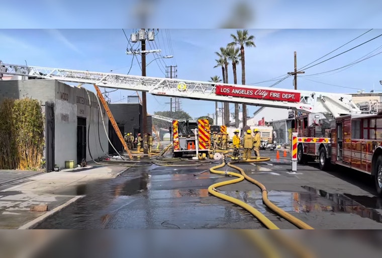 Five Los Angeles Firefighters Injured Battling Blaze at Unlicensed Cannabis Site in Downtown LA