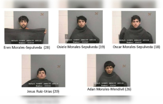 Five Phoenix Residents Charged with Burglary After Failed Boxcar Heist in Navajo County