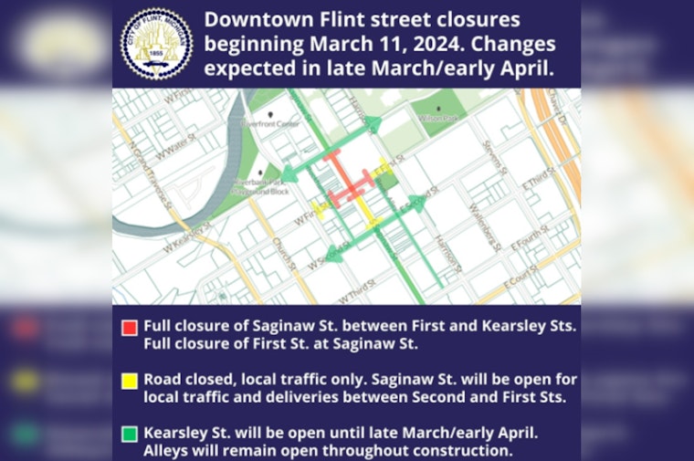 Flint's Saginaw Street Braces for Final Phase of Historic Restoration Project