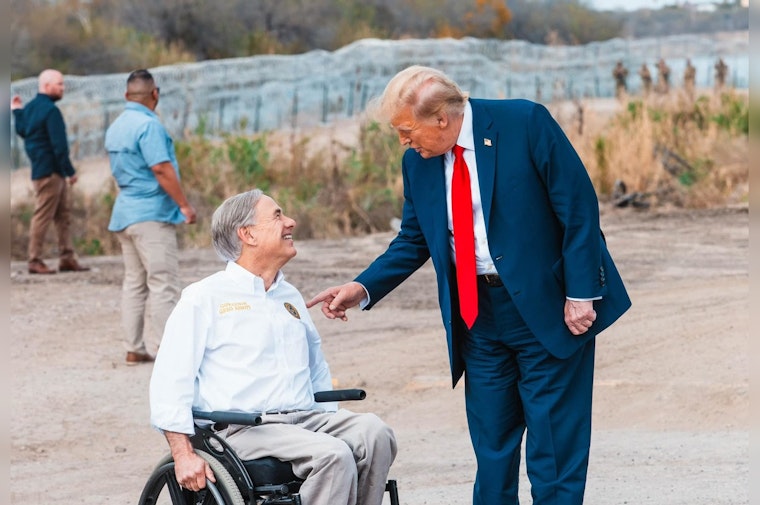 Former President Trump Eyes Texas Gov. Abbott as Potential VP in 2024 Election Pitch During Eagle Pass Border Visit