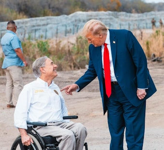 Former President Trump Eyes Texas Gov. Abbott as Potential VP in 2024 Election Pitch During Eagle Pass Border Visit