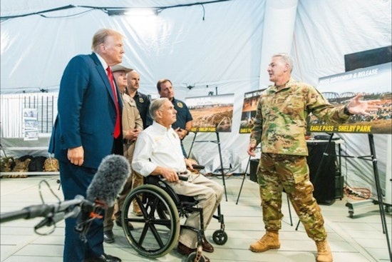 Former President Trump Supports Gov. Abbott's Firm Stance on Texas Border Security During Eagle Pass Visit