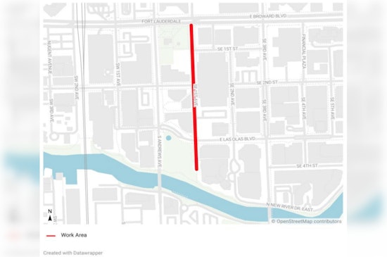 Fort Lauderdale Braces for Overnight Construction to Upgrade Downtown Water Mains by Summer 2024