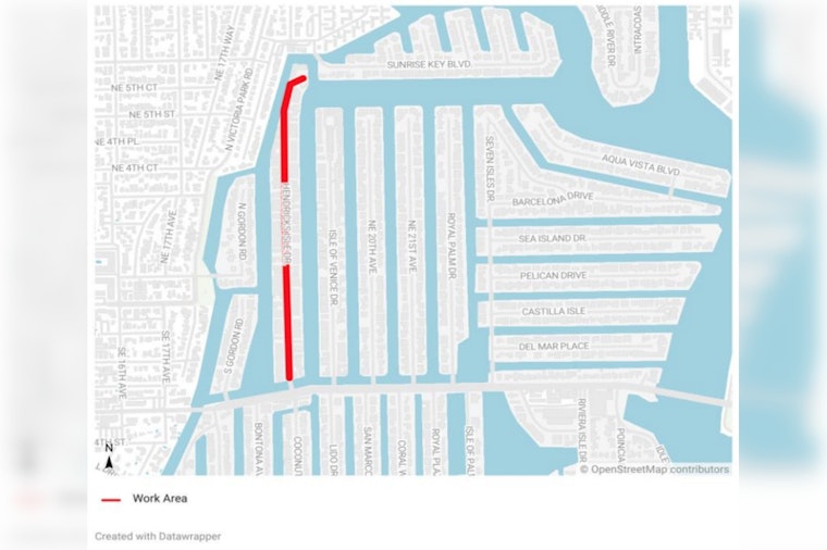 Fort Lauderdale Warns of Traffic Disruptions Amid Hendricks Isle Drive Improvement Project