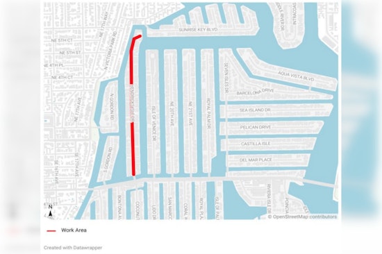 Fort Lauderdale Warns of Traffic Disruptions Amid Hendricks Isle Drive Improvement Project