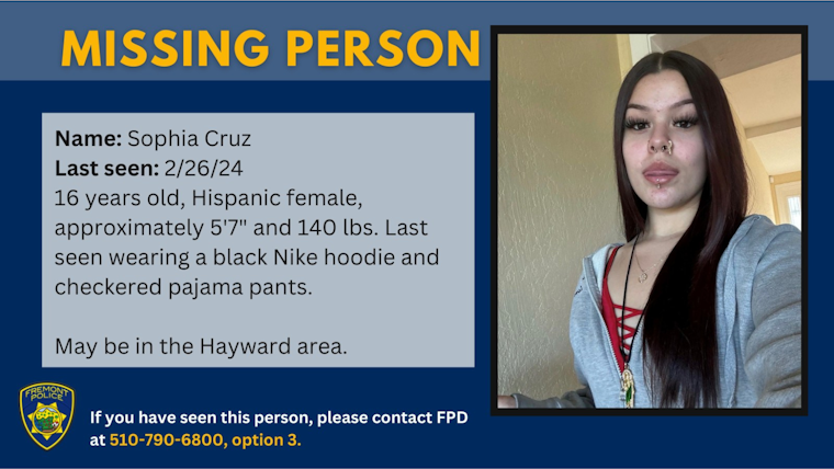 Fremont Police Seek Help in Locating Missing Teenager, Family Appeals for Safe Return