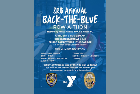 Frisco Prepares for 3rd Annual Back-the-Blue Row-a-Thon to Support Law Enforcement
