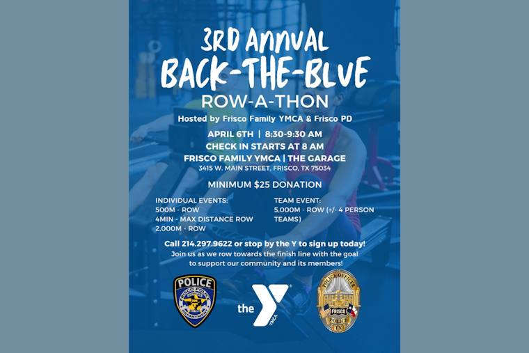 Frisco YMCA Hosts 3rd Annual Back-the-Blue Row-a-Thon to Support Local Law Enforcement