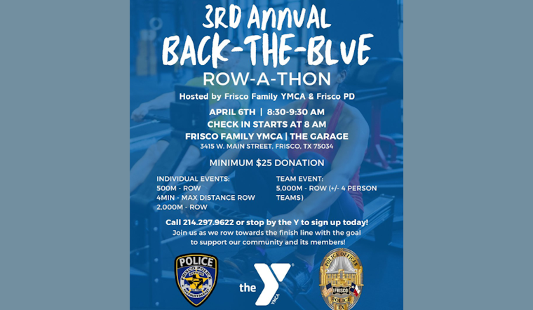 Frisco YMCA Hosts 3rd Annual Back-the-Blue Row-a-Thon to Support Local Law Enforcement