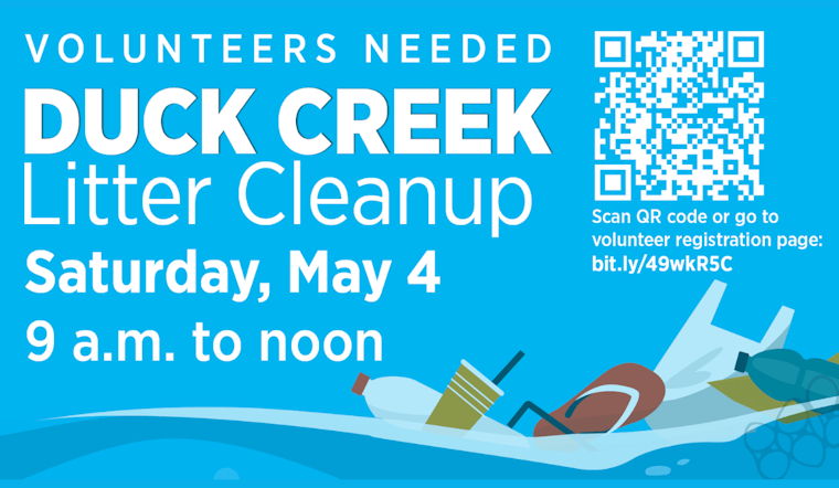 Garland Calls for Volunteers to Aid in Third Annual Duck Creek Litter Cleanup on May 4th