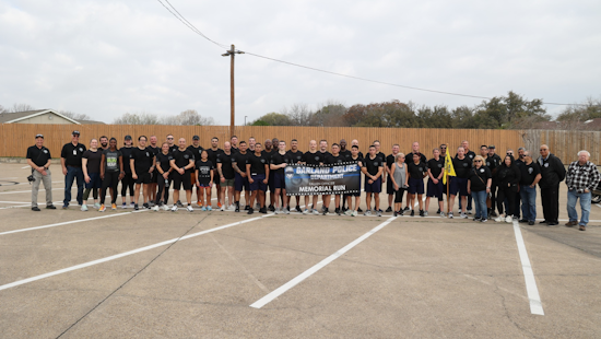 Garland Police Academy Cadets Honor Fallen Officers with Memorial Run in Emblematic Tradition